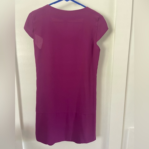 H&M Magenta Shift Dress Sz 4 - Picture 2 of 5